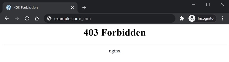 403 error