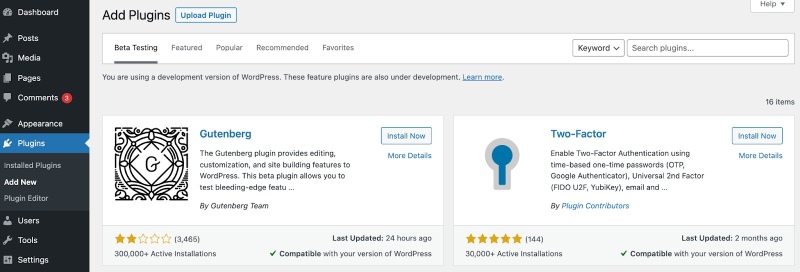 Cài đặt Plugin