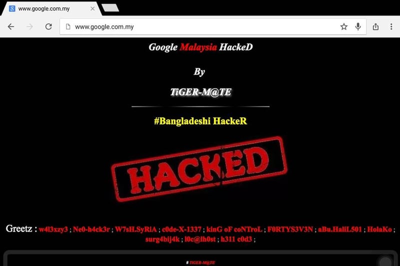 Deface web