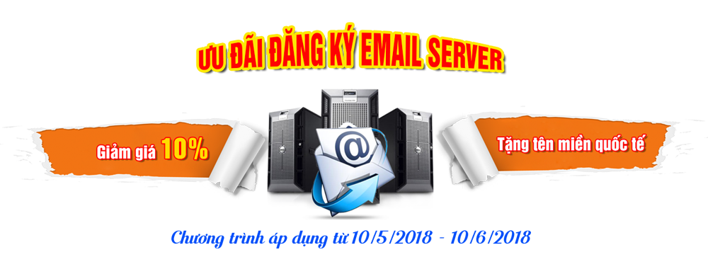 Khuyến mại dịch vụ Email Server