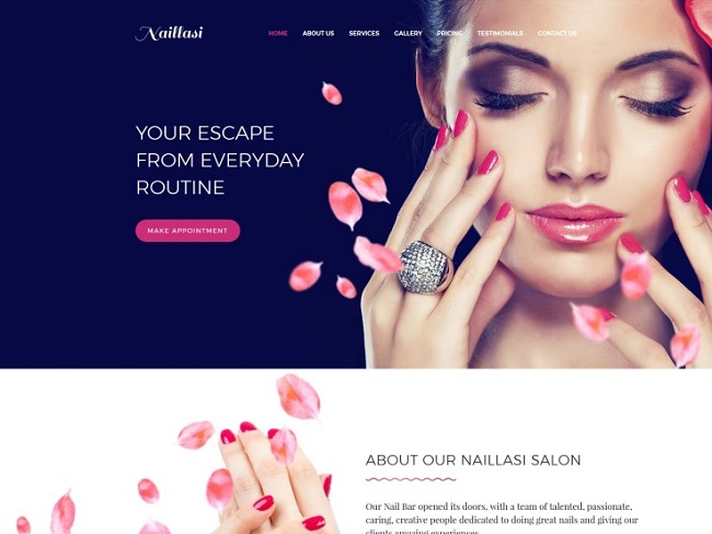 Thiết kế website nails