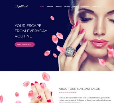 Thiết kế website nails